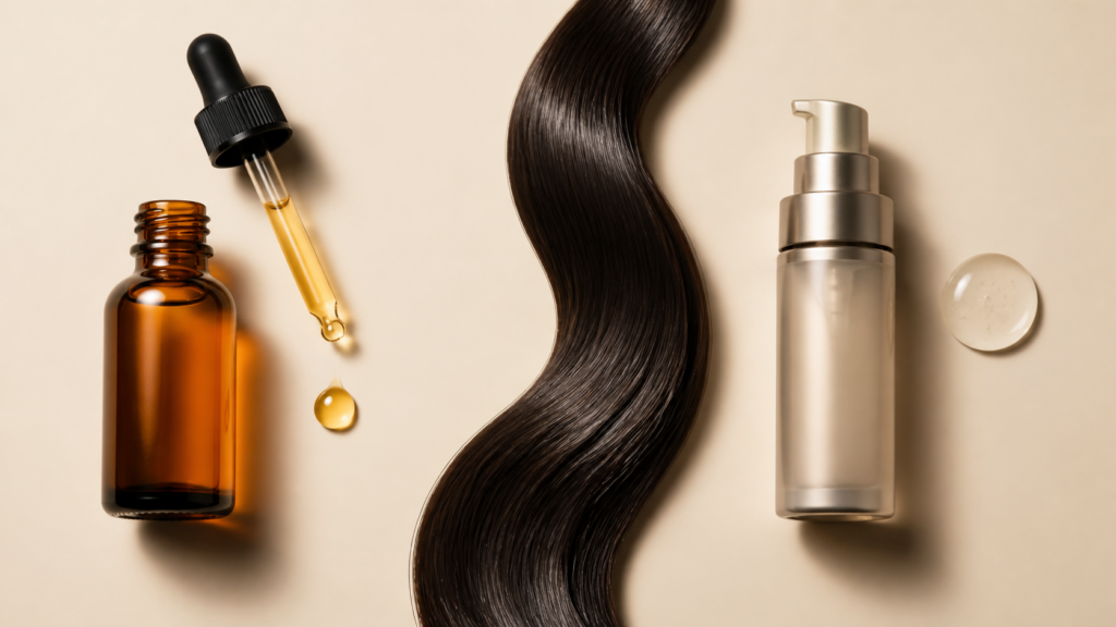 hair oils vs hair serums explainer hero image for Review Streets