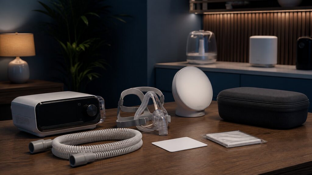 People-free editorial still life illustrating prescribed input versus ambient room modification