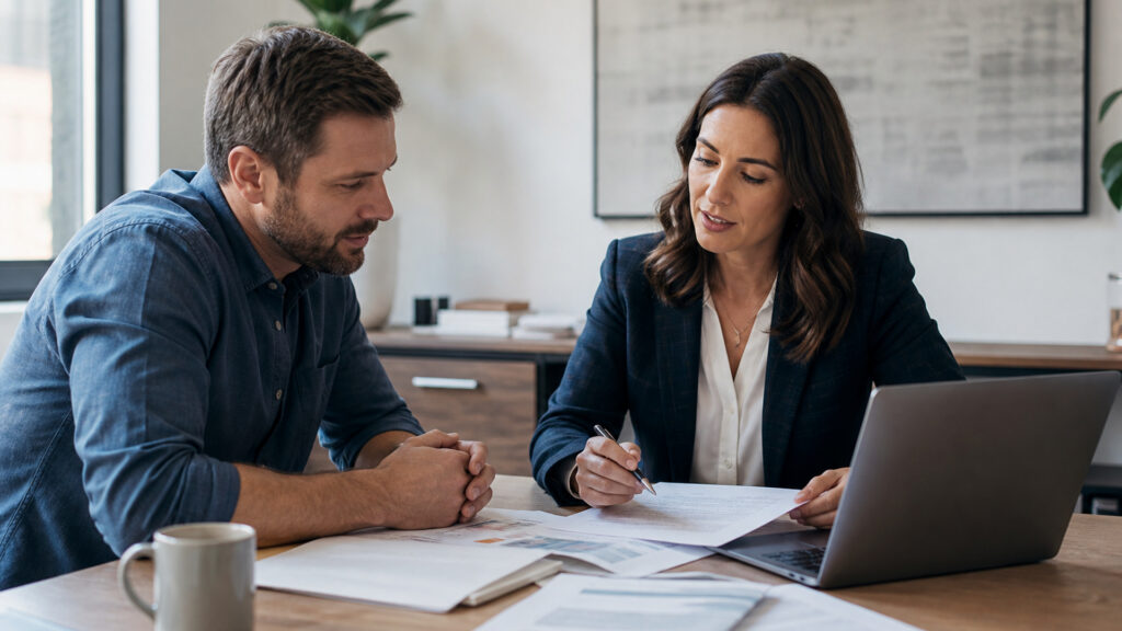 Editorial business scene illustrating small business accounting services and cloud accounting software