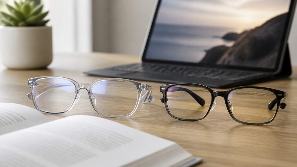 what makes standard reading glasses different from blue light blocking glasses hero image
