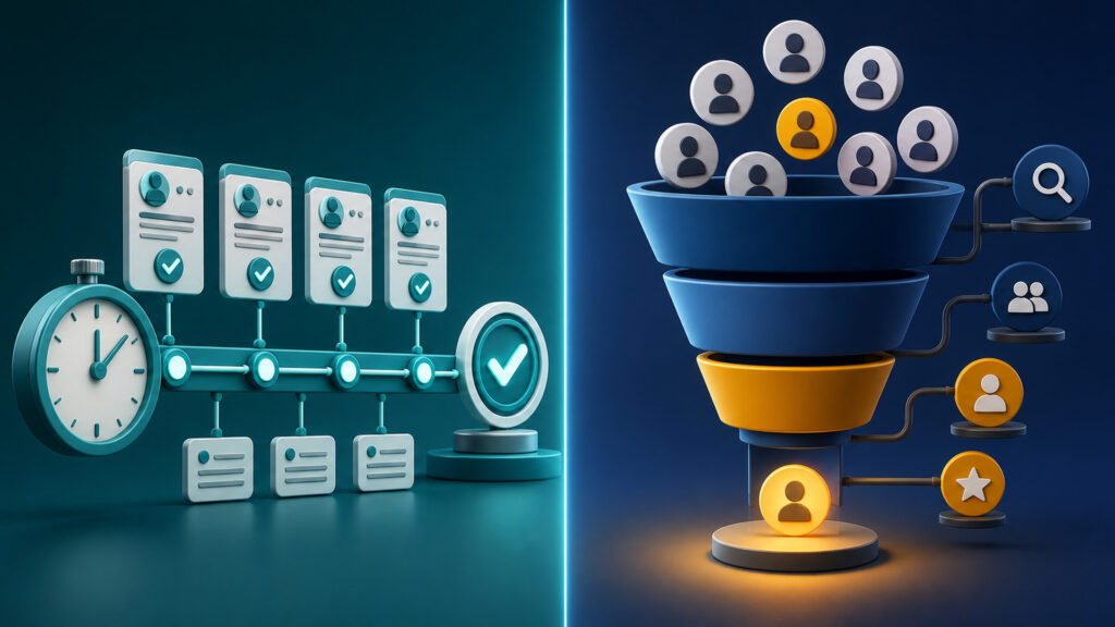 Editorial business scene illustrating time tracking software and recruitment software