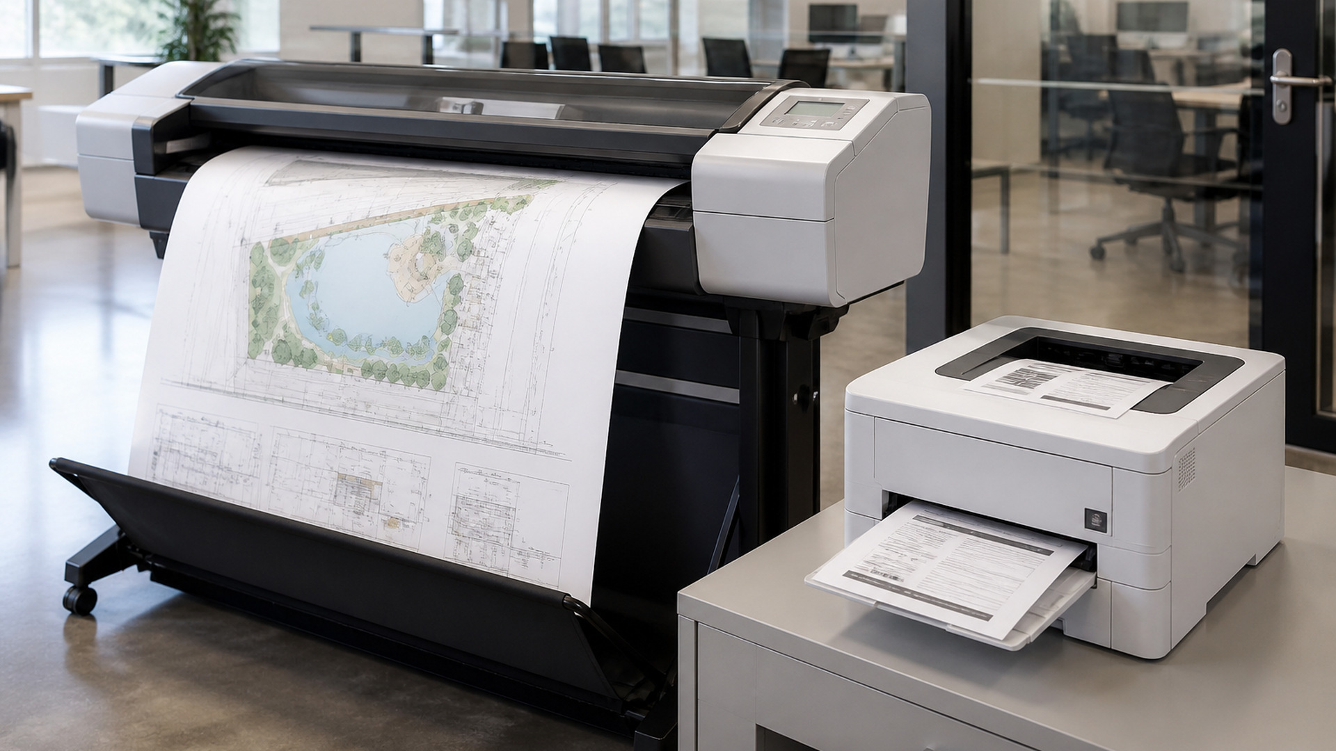What Makes Wide Format Office Printers Different from Laser Office Printers
