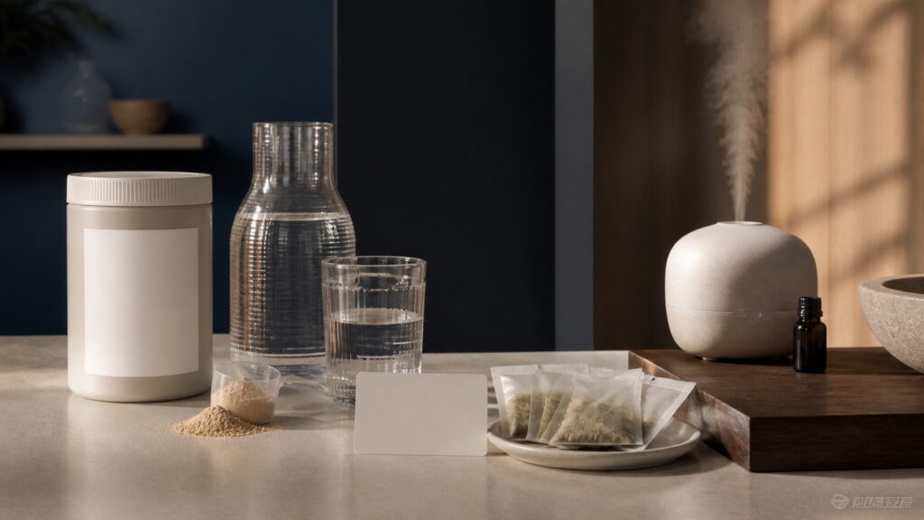 People-free editorial still life illustrating intake or washing effect versus ambient aroma