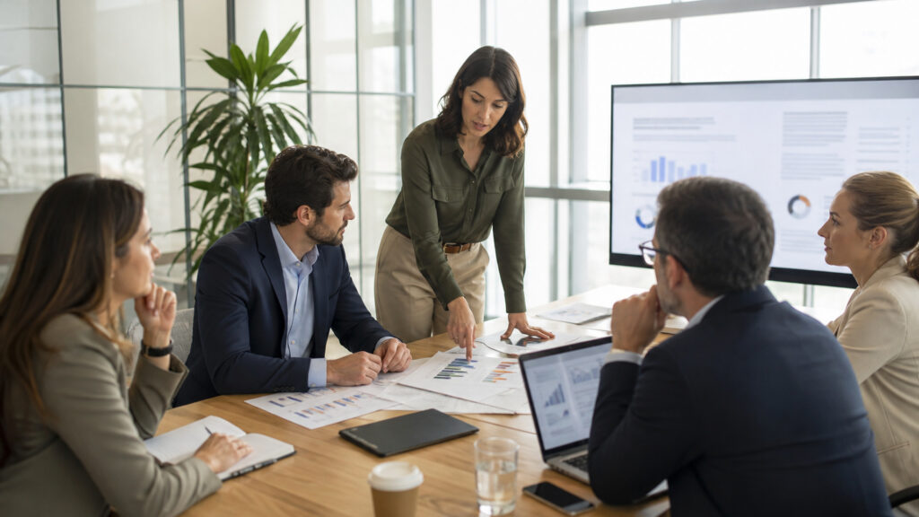Editorial business scene illustrating digital marketing agencies and enterprise accounting software