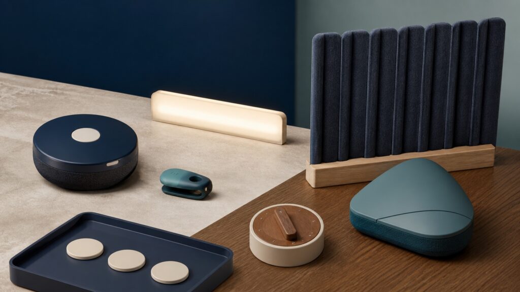 People-free editorial still life for When to Use Focus Training Devices Instead of Attention Support Devices