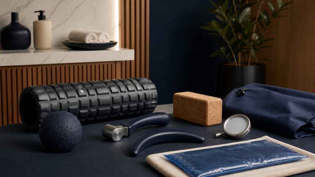 People-free editorial still life illustrating mechanical pressure versus passive cooling
