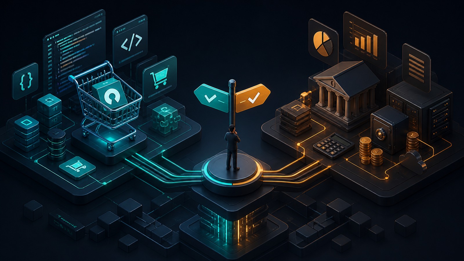 When to Use Open Source Shopping Cart Software Instead of Enterprise Accounting Software