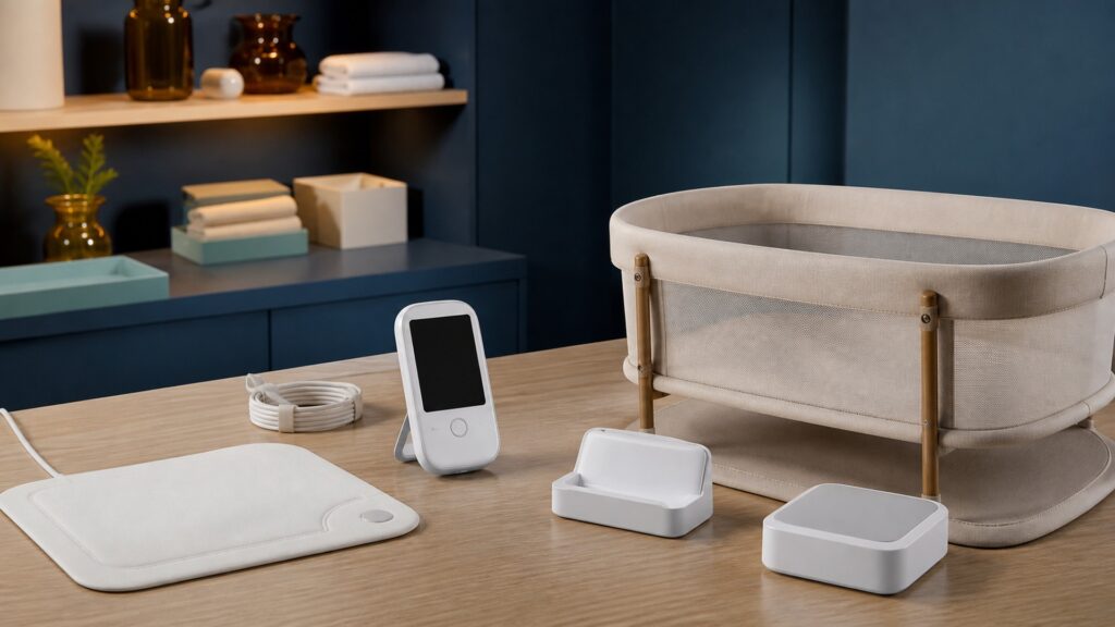 People-free editorial still life illustrating authorization intended use sensor placement signal quality artifact threshold delay battery connectivity skin and event log