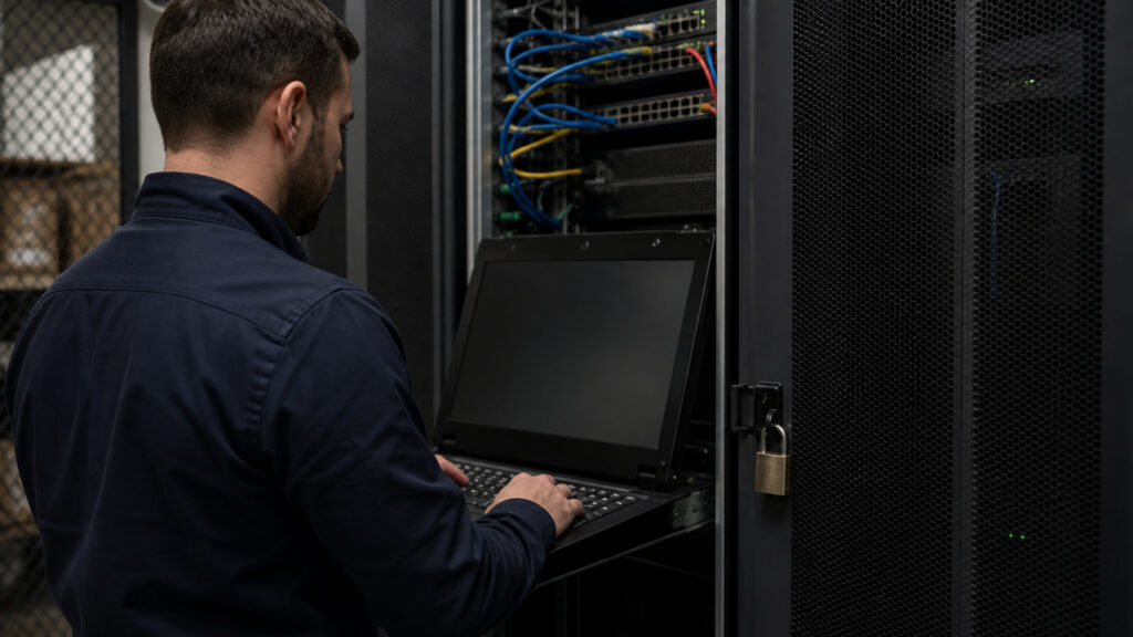 Editorial business scene illustrating business routers permission structure