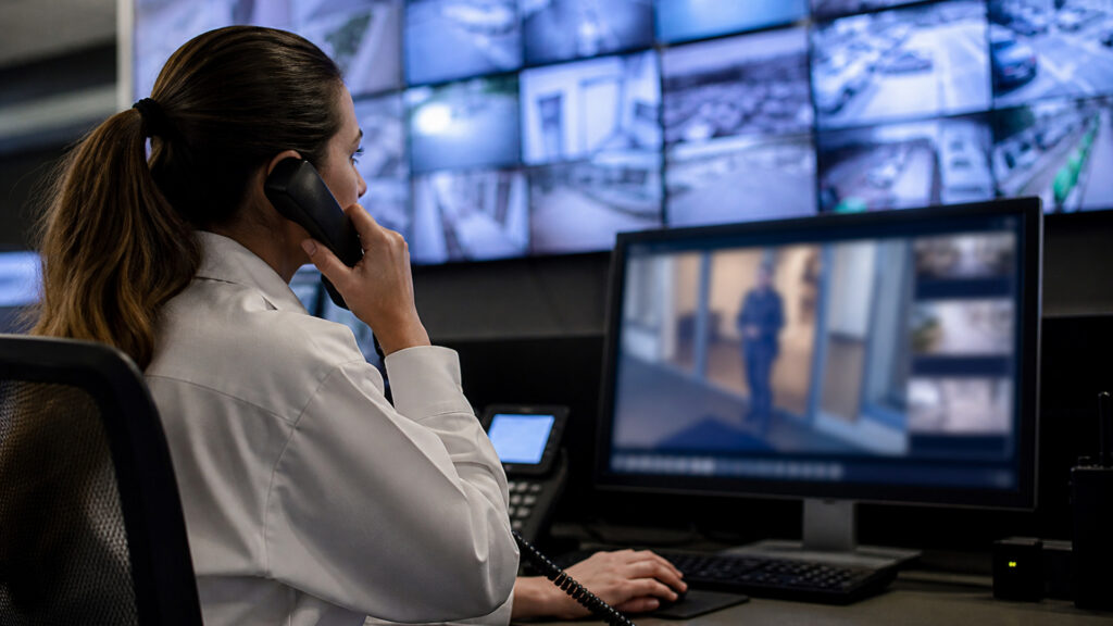 Editorial business scene illustrating cloud video surveillance systems workflow role