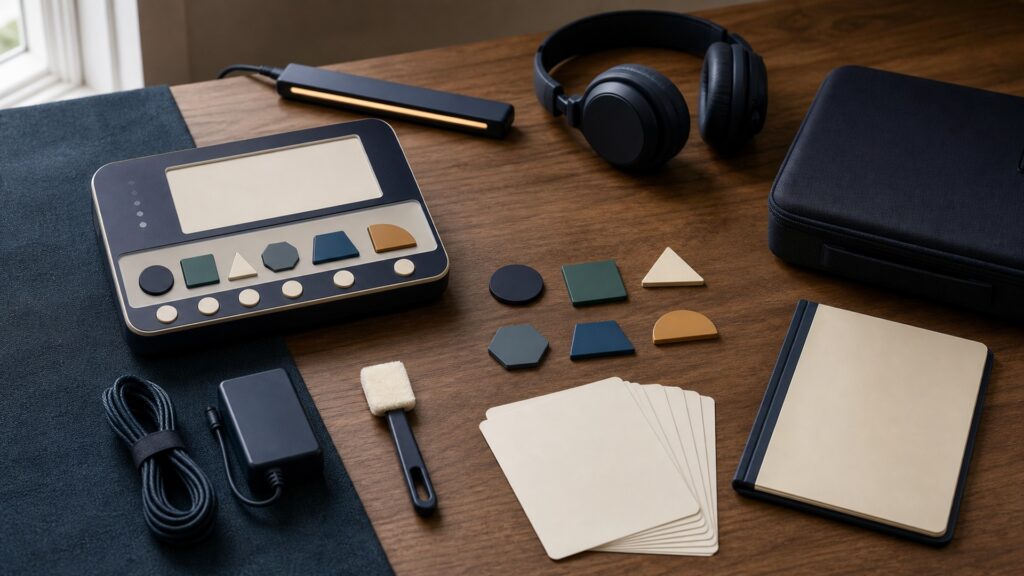 People-free editorial still life for Why Cognitive Training Devices Cognitive Training Daily Routine Matters