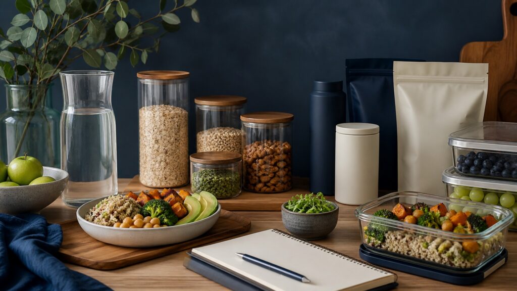People-free editorial still life illustrating why daily nutrition habits matter