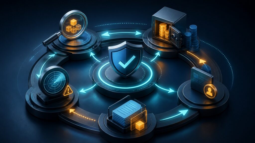 Editorial business scene illustrating high-risk merchant accounts operating model