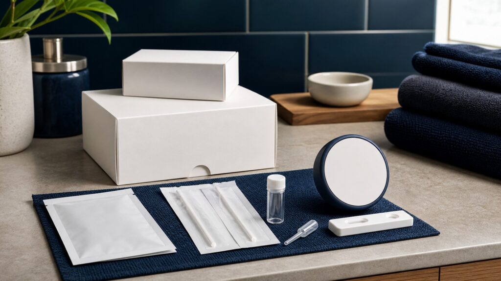 People-free editorial still life illustrating intended use specimen quality reagent timing control accuracy and confirmation
