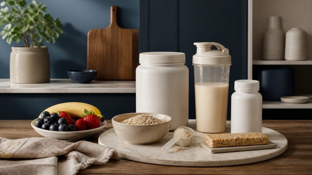 People-free editorial still life illustrating choose verify prepare consume complement and review cycle