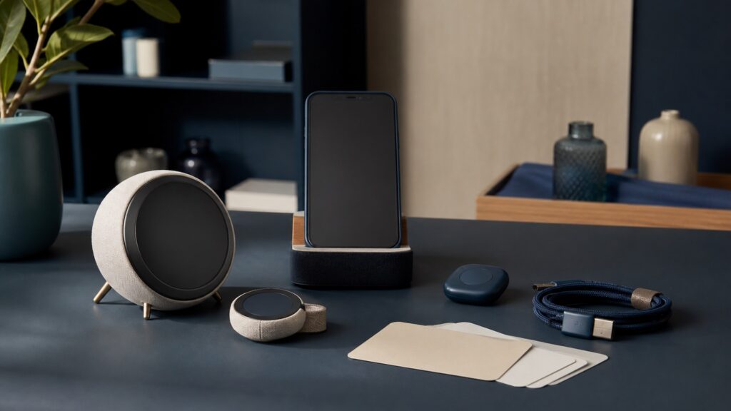 People-free editorial still life illustrating schedule channel volume accessibility acknowledgement repeats escalation clock connectivity battery privacy and missed alerts