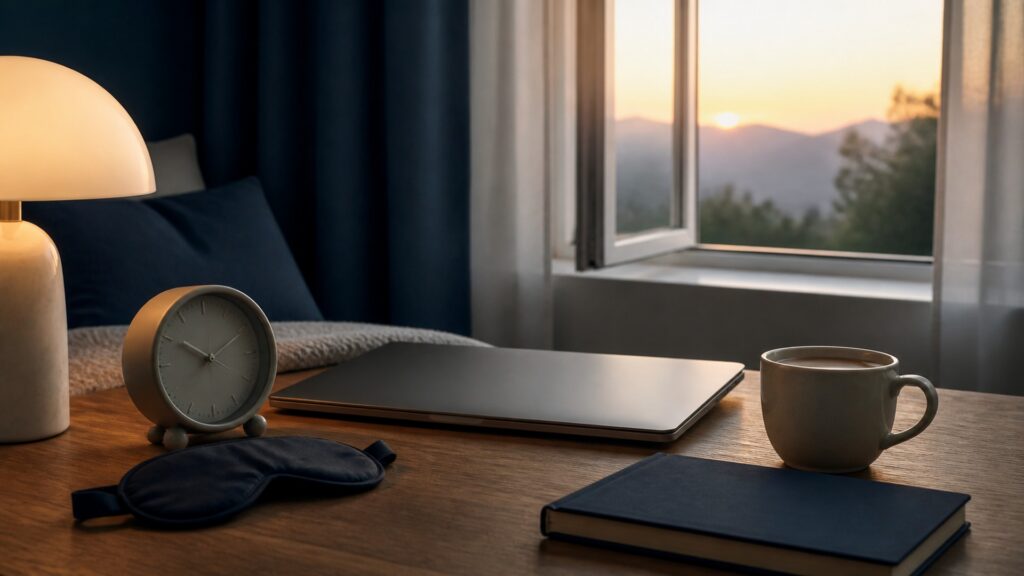 People-free editorial still life illustrating mental recovery