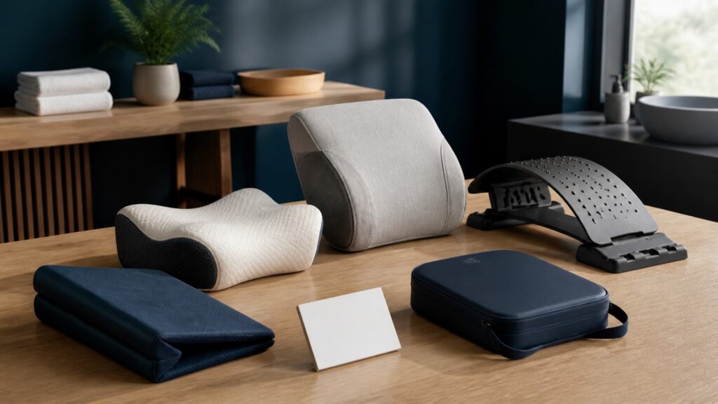 People-free editorial still life illustrating confirm inspect fit begin neutral monitor stop and store cycle