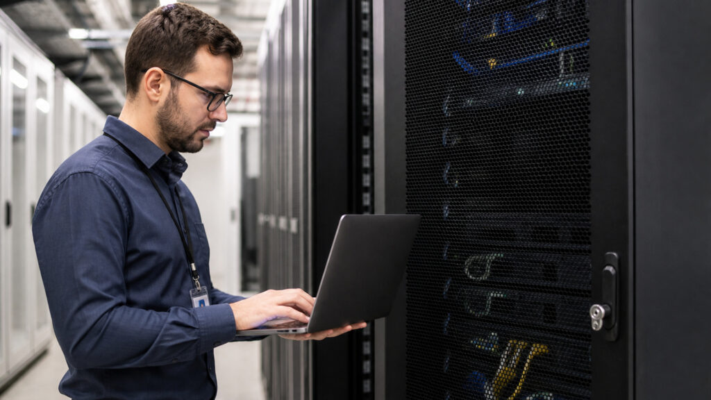 Editorial business scene illustrating network security appliances permission structure