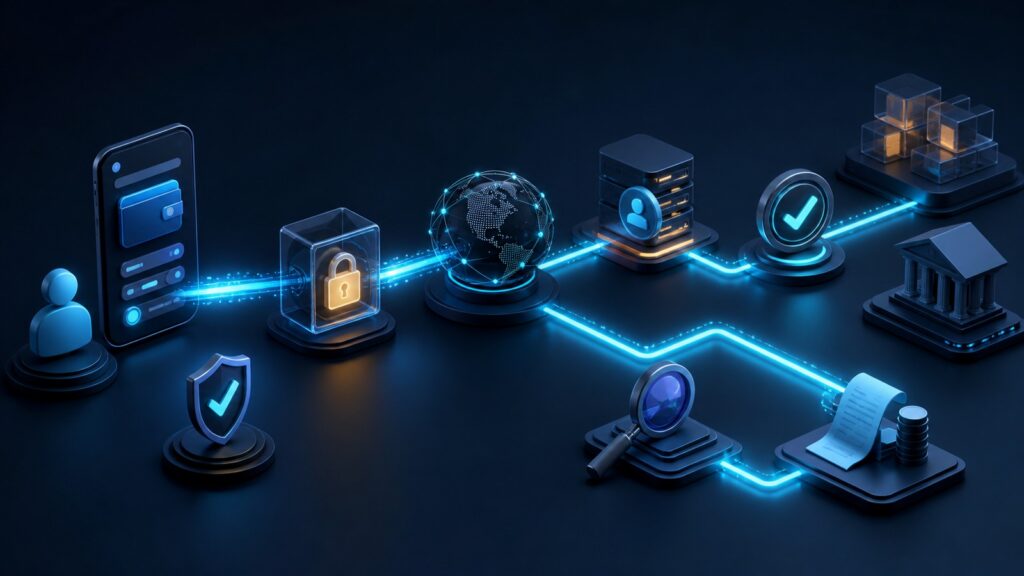 Editorial business scene illustrating online payment gateways workflow role
