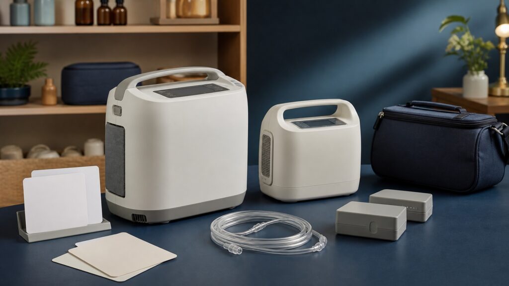 People-free editorial still life illustrating inspect set verify battery position travel with reserve monitor alarms clean charge and confirm backup