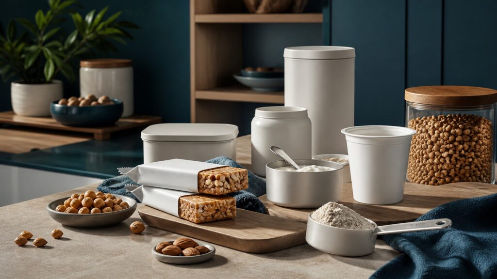 People-free editorial still life illustrating identify choose portion pair store and account cycle