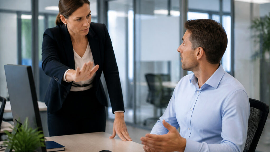Editorial business scene illustrating registered agent services permission structure