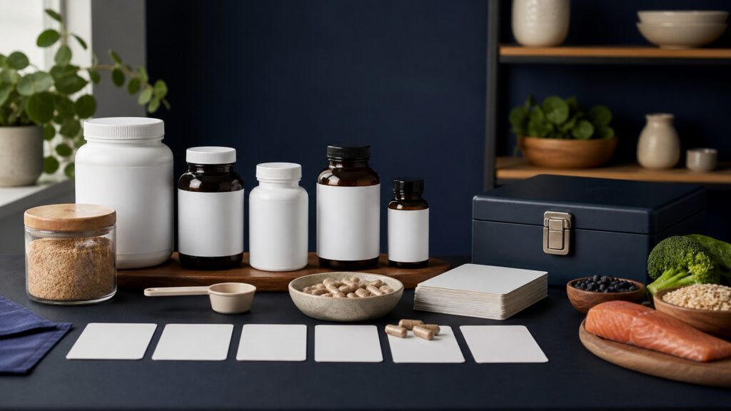 People-free editorial still life illustrating anchor review choose avoid stacking track trends stop and reassess cycle