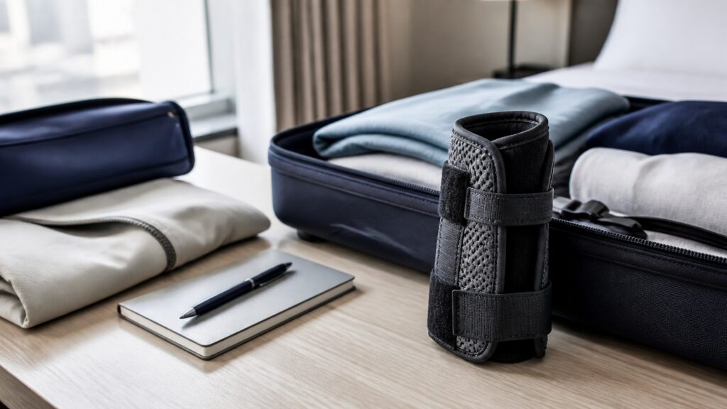 photorealistic wrist brace hero image for Wrist Braces Buying Guide for Travel and Storage Planning