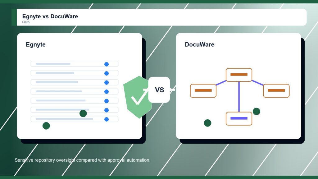 Egnyte vs DocuWare business comparison image