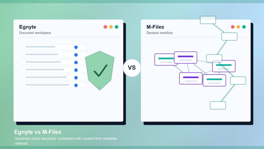 Egnyte vs M-Files business comparison image