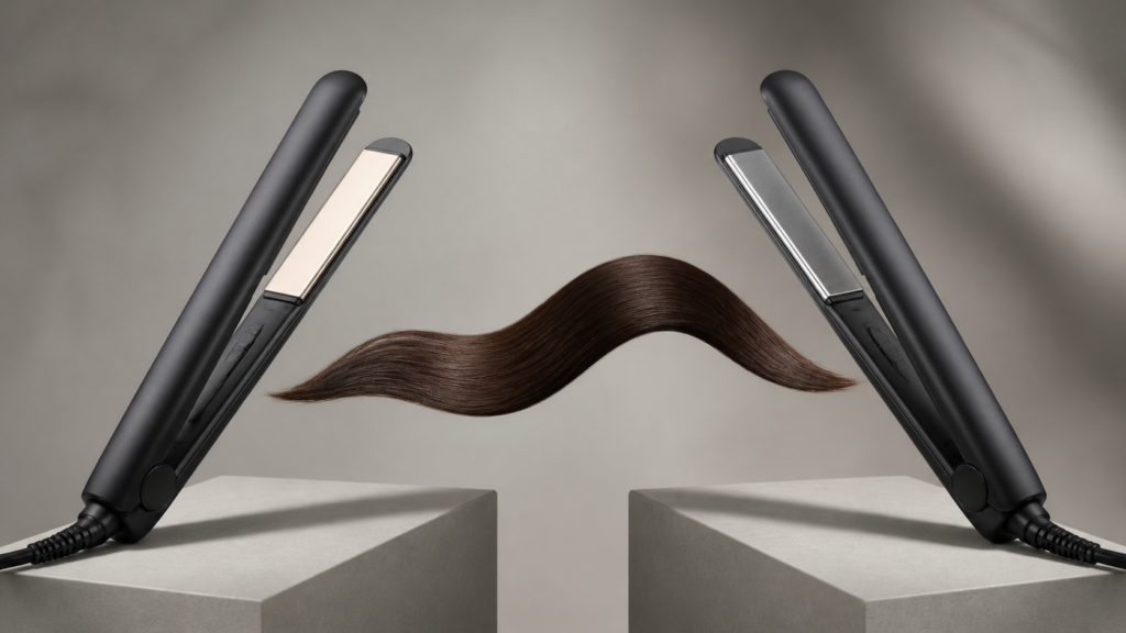 ceramic vs titanium styling tools explainer hero image for Review Streets