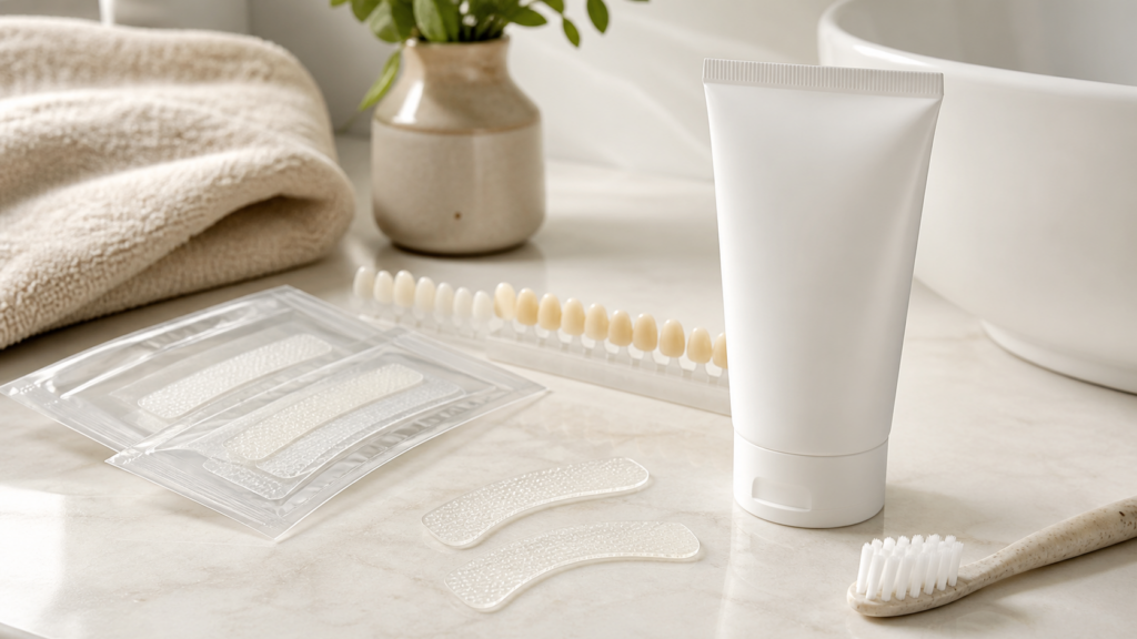 when to choose whitening strips explainer hero image for Review Streets